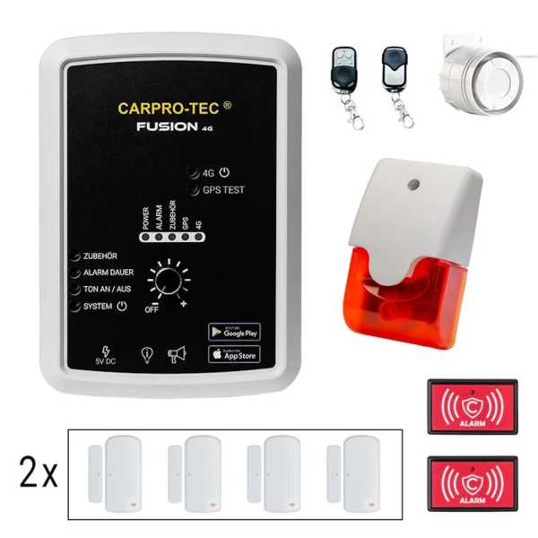 CarPro-Tec Fusion 4G Camper Plus Set Alarmanlage für Wohnmobil